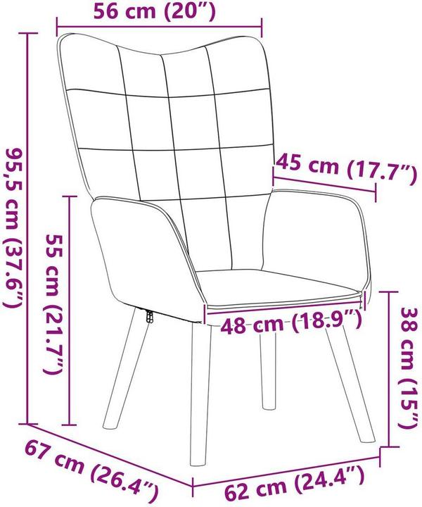 Produktbild vidaXL Moderner Sessel