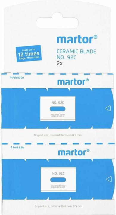 Energy Label Martor Rectangular blade 1792.25 (Replacement blade)