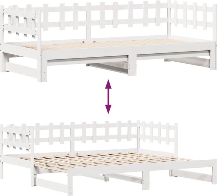 Produktbild vidaXL Tagesbett Ausziehbar mit Schubladen