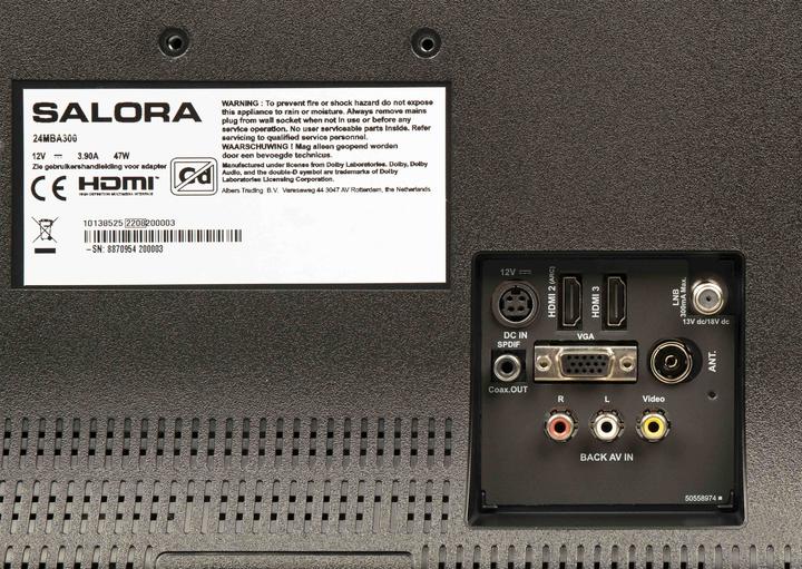 Actual product image Salora 24MBA300 tv 61 cm HD Smart TV Wifi Zwart (24", LED, HD)