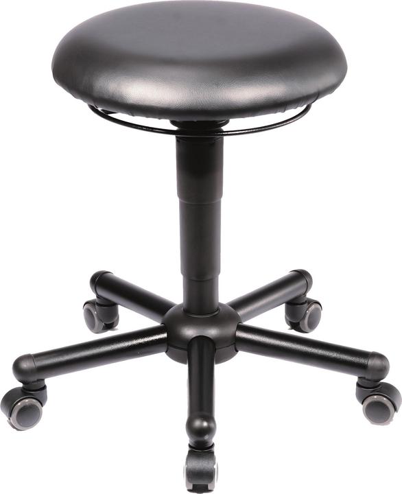 Actual product image Mey chair work stool 10020 black imitation leather