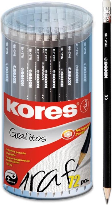 Actual product image Kores Grafitos (3 mm, HB, 72 x)
