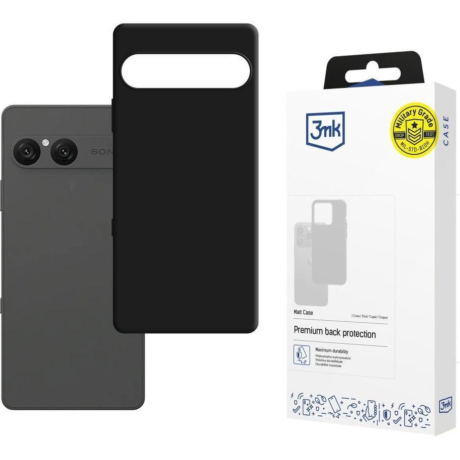 3MK ochranný kryt Matt Case pro Sony Xperia 10 VII (Sony Xperia 10 VII), Cover smartphone, Nero