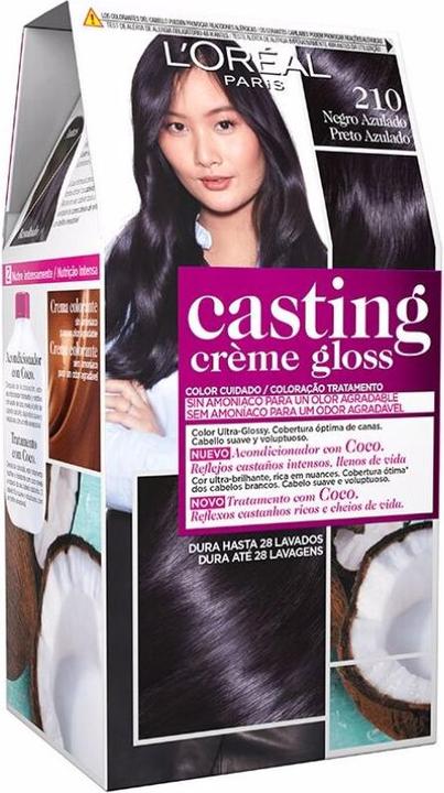 Image du produit L'Oréal Paris CASTING CREME GLOSS #210-negro azulado (210-negro azulado)