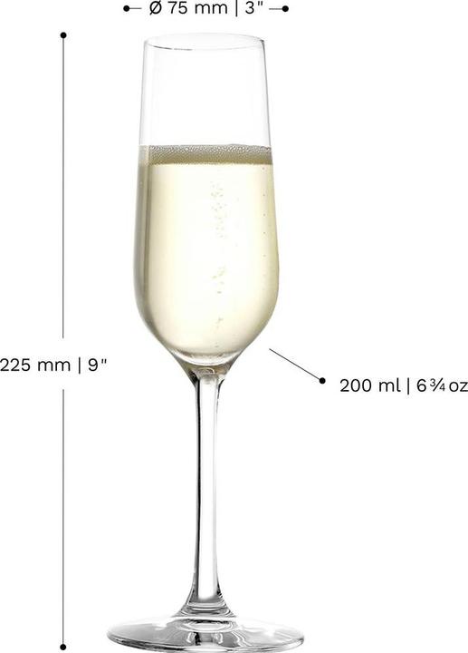 Actual product image Stölzle Revolution Sparkling champagne cup 200ml h:225mm (20 cl, 1 Glass, Champagne glasses)