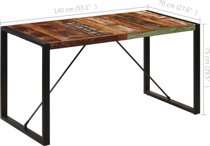 Image du produit vidaXL Esstisch (140 x 70 x 75 cm)
