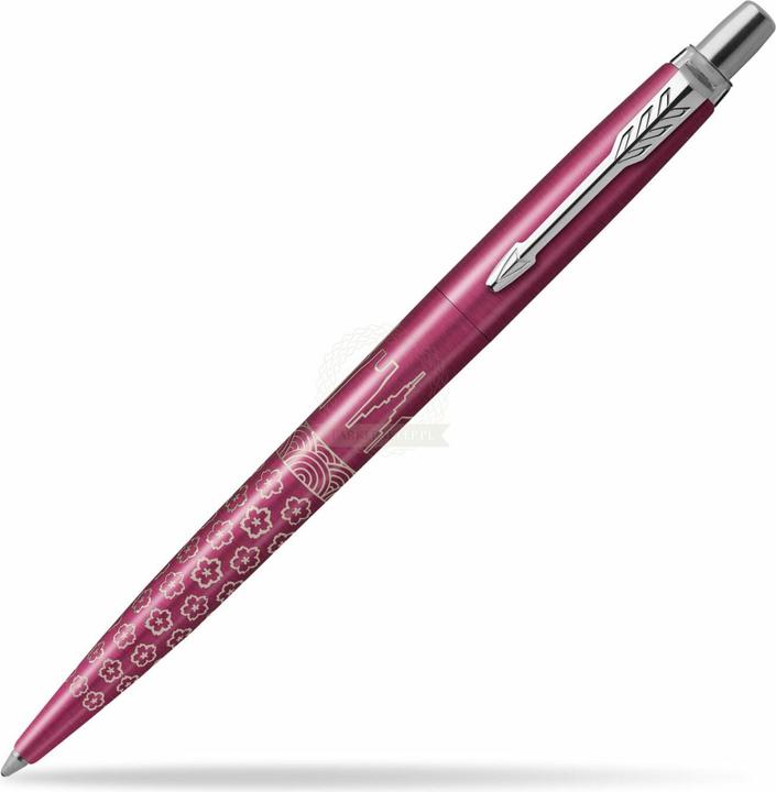 Actual product image Parker Pen Retractable biros JOTTER Tokyo, metallic pink Stroke width: M, stroke colour: blue, barrel made of (Pink, 1 x)