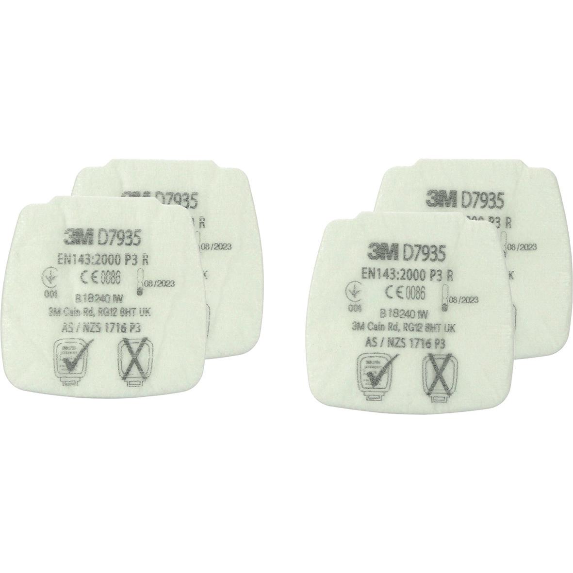 3M, Accessori protezione sul lavoro, Filtro contro particelle con inserto Secure Click (Filtro di ricambio per respiratore)