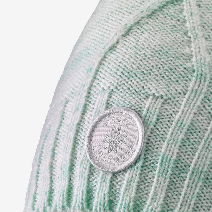 Actual product image Wedze Kids hat warm cable knit wool - light blue