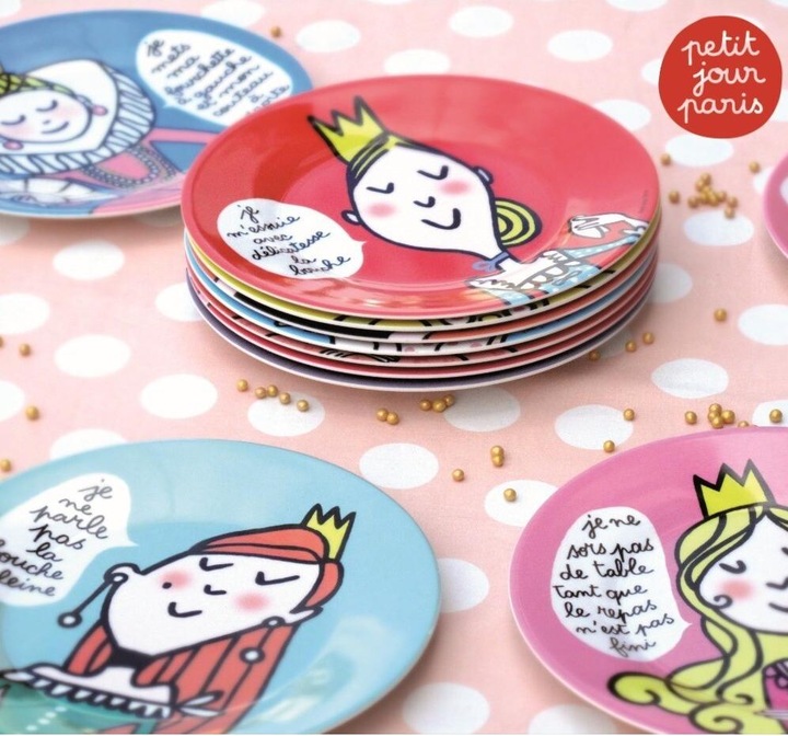 Produktbild Petit Jour Paris dessertteller baby princesse "je ne parle pas..."
