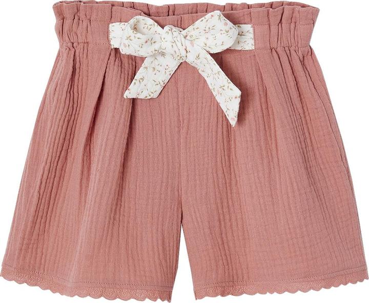 Produktbild Vertbaudet Mädchen Paperbag-Shorts aus Baumwoll-Musselin
