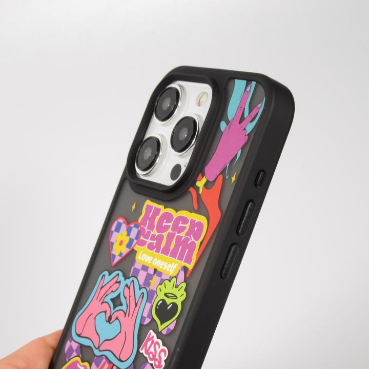 Immagine prodotto PhoneLook Coque Gel blur stickers Keep Calm trasparente (Apple iPhone 15 Pro Max)