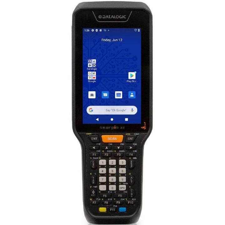 Datalogic Skorpio X5 Handheld Mobile Computer 10,9 cm (4.3 Zoll) 800 x 480 Pixel Touchscreen 600 g Schwarz (1D-Barcodes,...