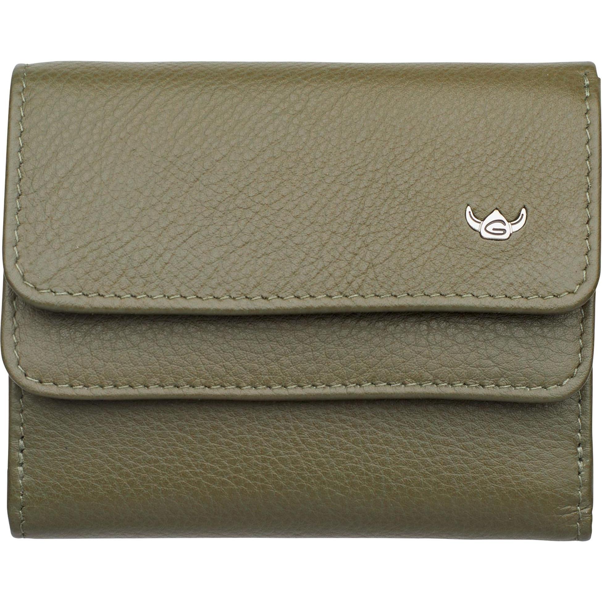Golden Head, Damen, Portemonnaie, Madrid Geldbörse RFID Leder 10,5 cm, Grün