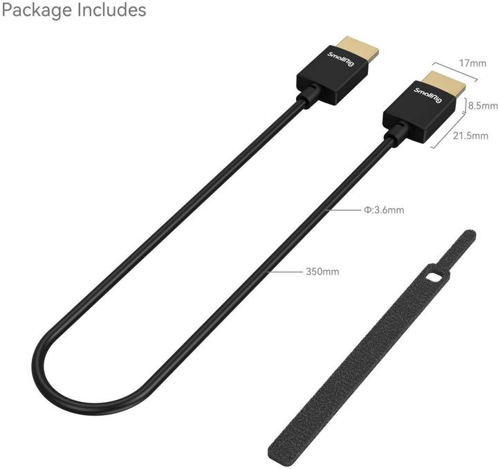 Produktbild SmallRig HDMI (Typ A) — HDMI (Typ A) (0.35 m, HDMI, 2.0)