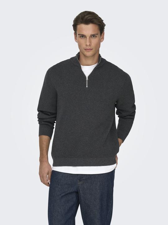 Produktbild Only & Sons Onsting Life Reg Half Zip Knit Noos (S)