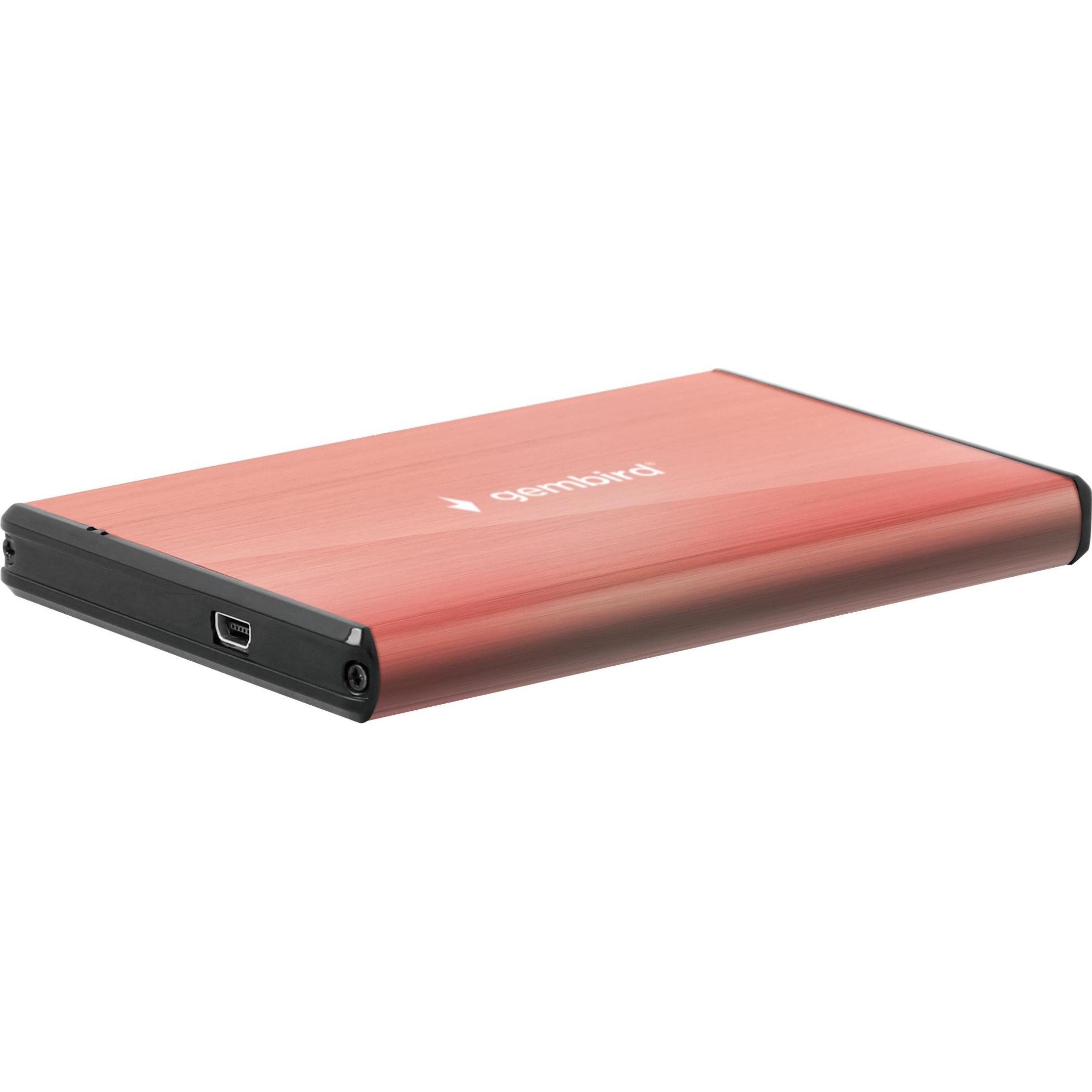 Gembird Contenitore per disco rigido USB 3.0 2.5 (2.5"), Case per hard disk, Pink