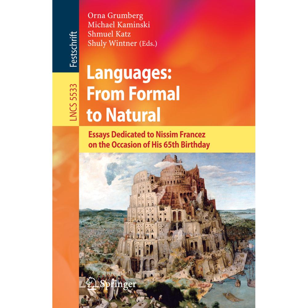 Languages: From Formal to Natural, Fachbücher von Michael Kaminski, Shmuel Katz, Orna Grumberg, Shuly Wintner