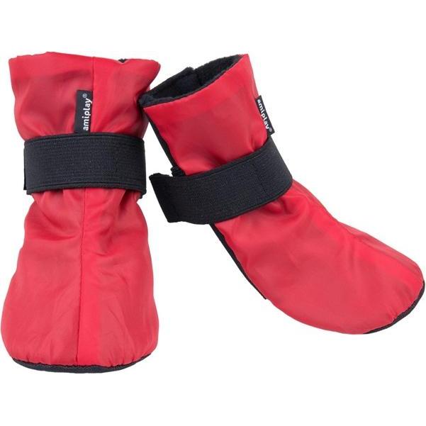 amiplay Dog Boots Bristol M 6x7x10cm Red (M, Hundeschuhe), Hundebekleidung
