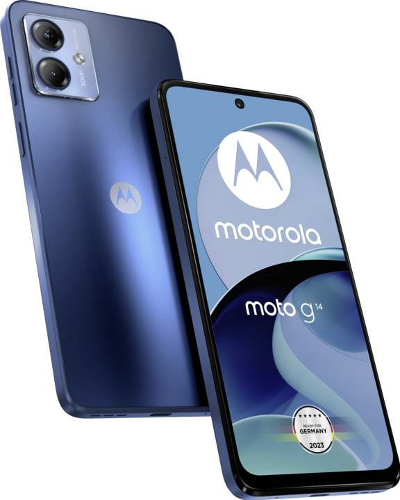 Motorola Moto G14 (128 GB, Sky blue, 6.50", Dual SIM, 50 Mpx, 4G)
