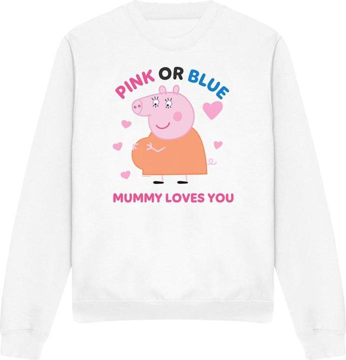 Immagine prodotto Peppa Pig Pink Or Blue Mummy Pig Loves You Felpa Donna (XL)