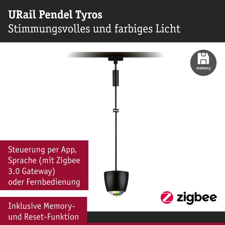 Produktbild Paulmann URail Pendel Tyros Zigbee (360 lm)