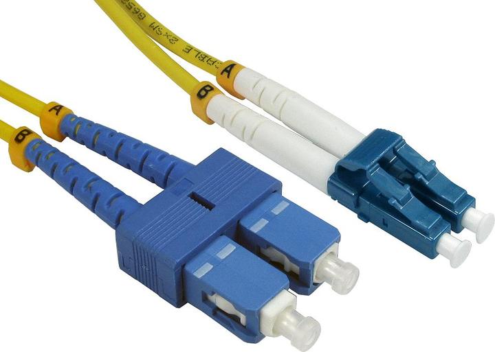 Produktbild Cables Direct CDL 5MTR LC-SC SM 9/125 - YELLOW (5 m)