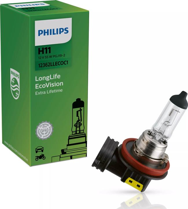 Actual product image Philips H11 LongLife EcoVision (H11)