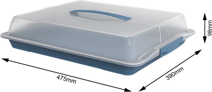 Immagine prodotto Rotho Contenitore di stoccaggio John 12 l, Blu/Trasparente