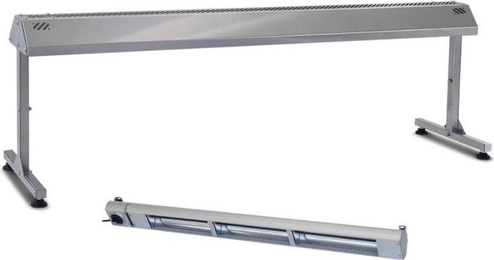 Actual product image Linum Stainless steel holder with infrared heat lamp 120cm