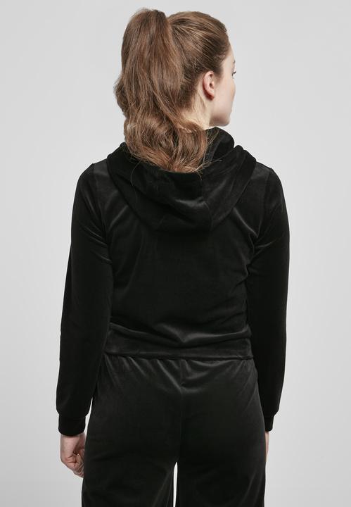 Produktbild Urban Classics Ladies Short Velvet Zip Hoody (5XL)