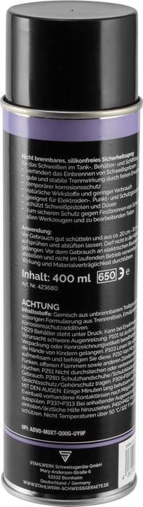 Produktbild Stahlwerk Schweiss-Trennspray, multifunktionales Sicherheits-Spray 400 ml
