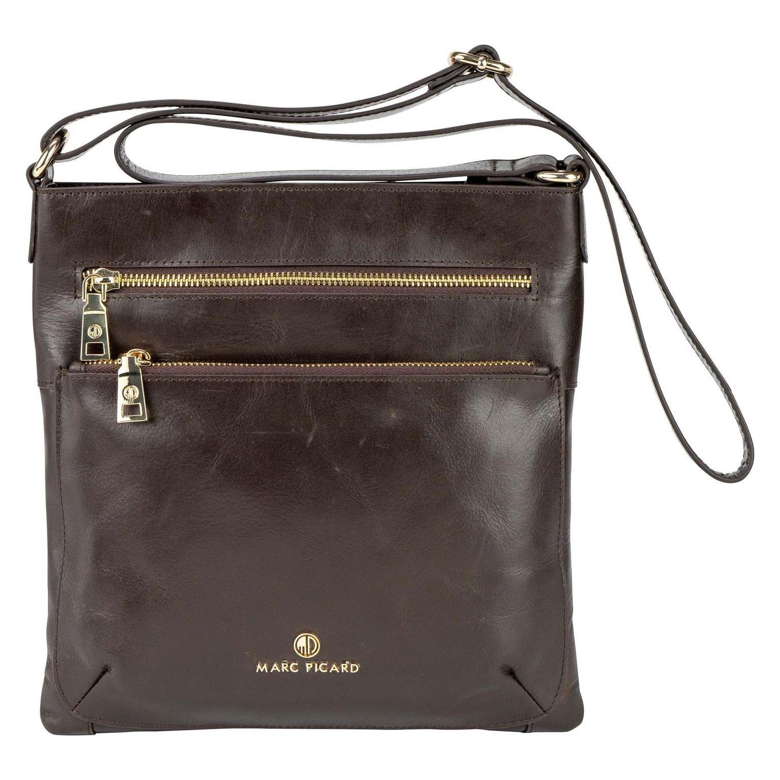 Marc Picard, Damen, Handtasche, Firenze Crossover Bag, Braun
