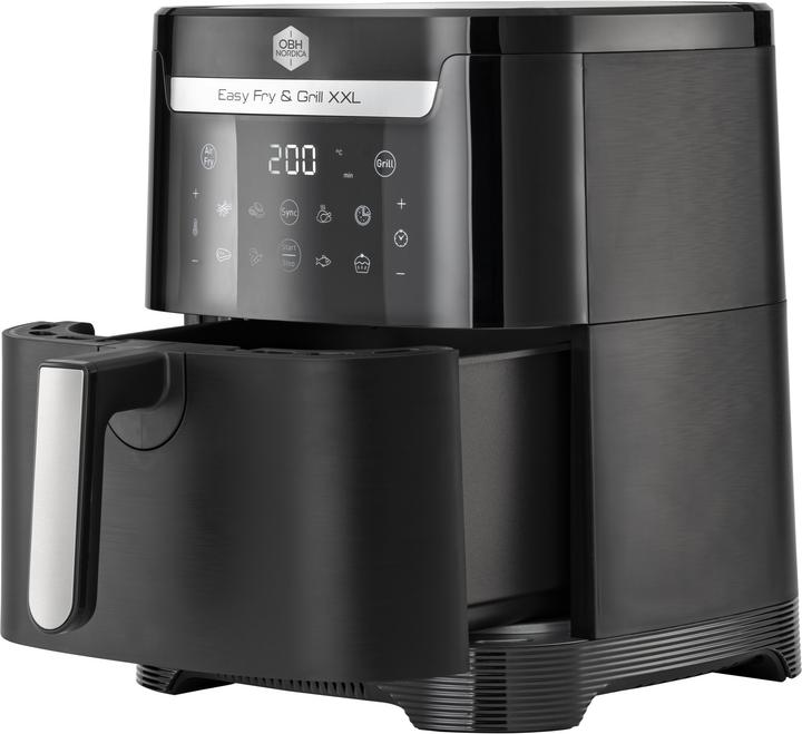 Actual product image OBH Nordica Easy Fry & Grill XXL 2-in-1 -airfryer, musta