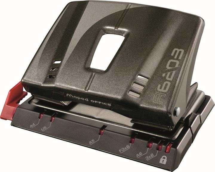 Actual product image Maped M898011 - Advanced stapler and hole punch set, metal, taupe