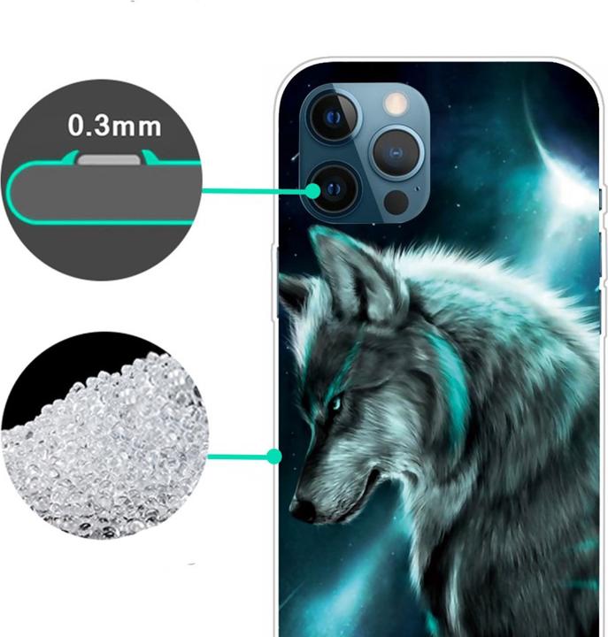 Image du produit Ueli Express iPhone 14 Pro Max Super Slim Caoutchouc Housse Wolf (Apple iPhone 14 Pro Max)