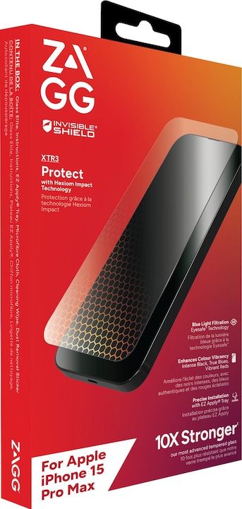 Produktbild Zagg Invisibleshield Glass Xtr3 Am E (1 Stück, Apple iPhone 15 Pro Max)