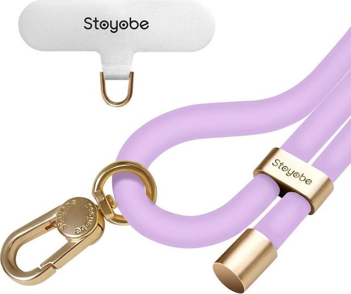 Actual product image Stoyobe Phone Lanyard Silicone Strap for Phone - Purple