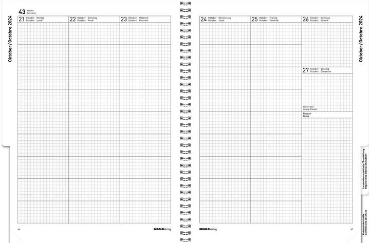 Produktbild Agenda Edition Spiral Flex (23 x 30.5 cm, 1 Woche / 2 Seiten)