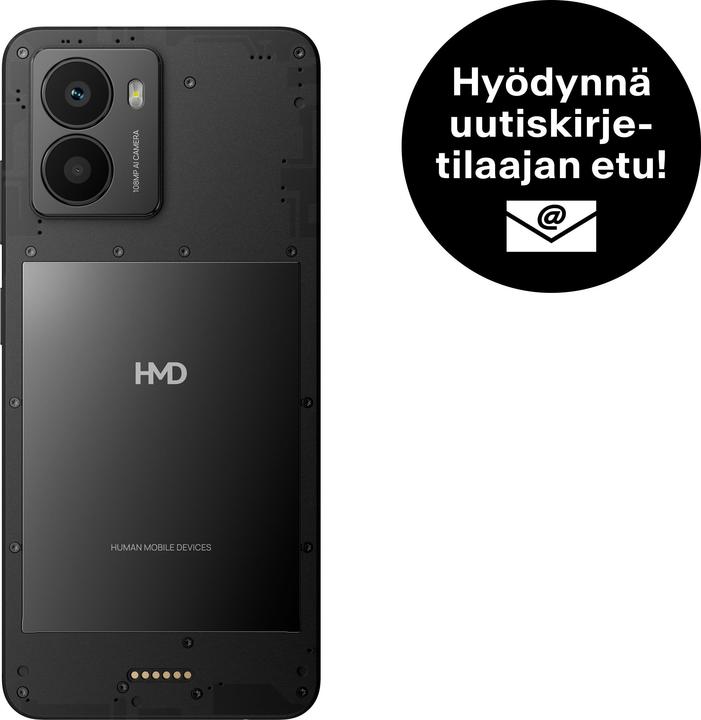 Actual product image HMD Fusion X1 (128 GB, Black, 6.56", eSIM, 5G)