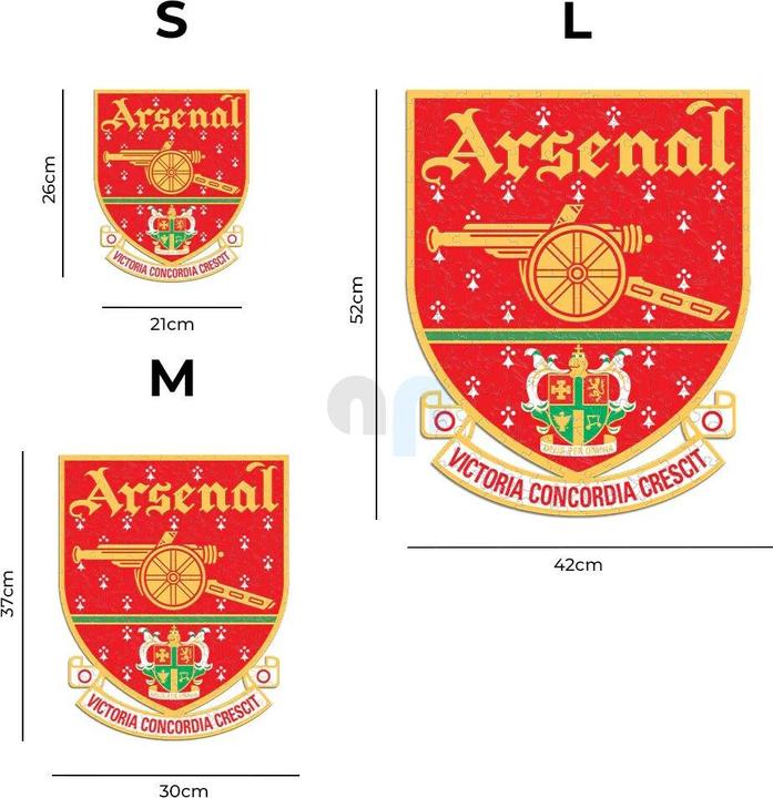 Produktbild Iconic Arsenal FC - Retro Logo - Holz Puzzle Grösse S (150 Teile) (150 Teile)