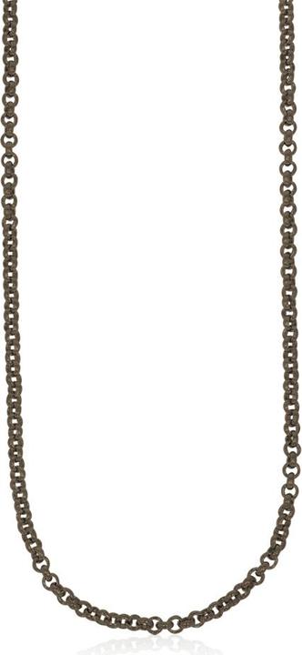 Immagine prodotto Xen Collana cimelio lunga 80 cm in argento 925 rodiato nero (Argento 925, 80 cm)