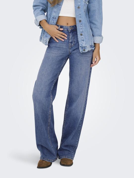 Produktbild Only ONLJULLES Niedrige Taille Gerade geschnitten Jeans Jeans mit weitem Bein (W30/L30)
