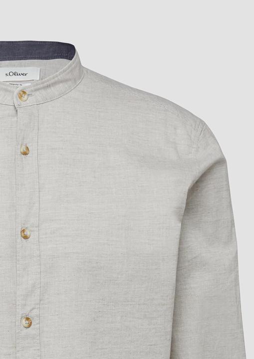 Immagine prodotto s.Oliver Regular Fit: Leichtes Baumwollhemd mit Stehkragen (3XL)