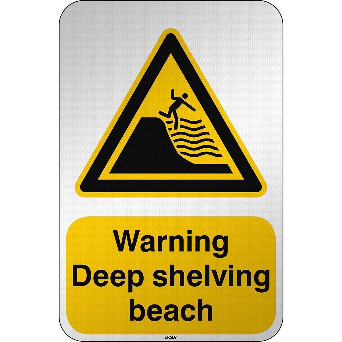 Brady, Sicherheitskennzeichnung, ISO Safety Sign Warning Deep