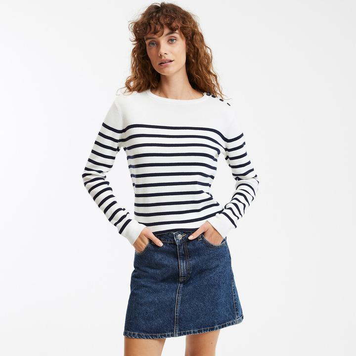 Actual product image La Redoute Collections Organic cotton sailor jumper (XL)