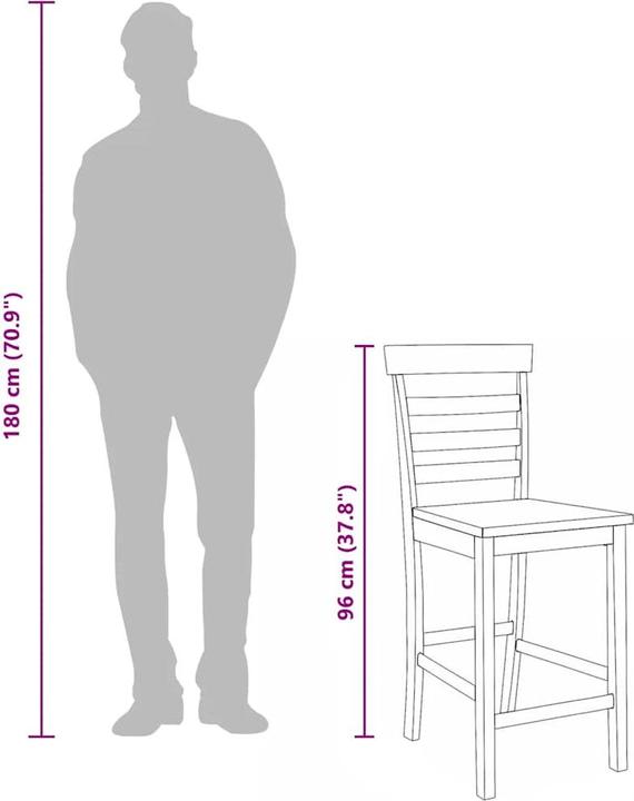 Produktbild vidaXL Barhocker