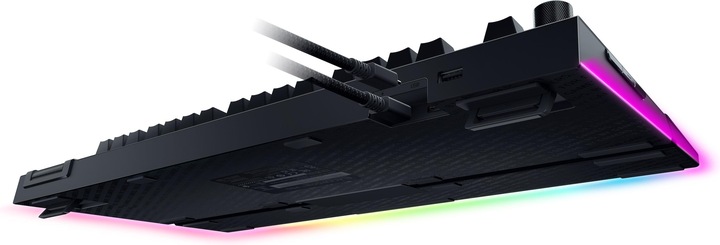Actual product image Razer BlackWidow V4 Pro Mechanical Gaming Keyboard, Yellow Switch, US Layout, Wired, Black (Eng. Int., Cable)
