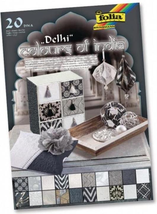 Image du produit Folia Bloc à motifs India Delhi (170 g/m², 20x)
