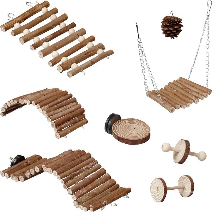 Immagine prodotto Relaxdays Set di giocattoli per uccelli da 8 pezzi